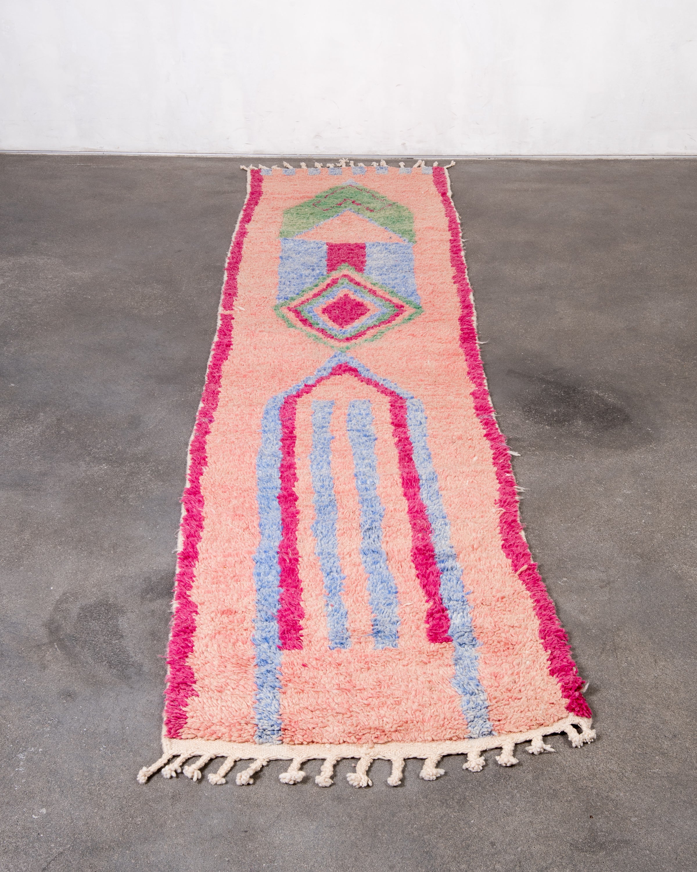 Modern designer handcrafted Berber rug from morocco Boujad with beautiful colors and patterns
